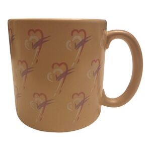 Vintage 1980s Applause Friendship Coffee Mug Pink Hearts Korea 20061